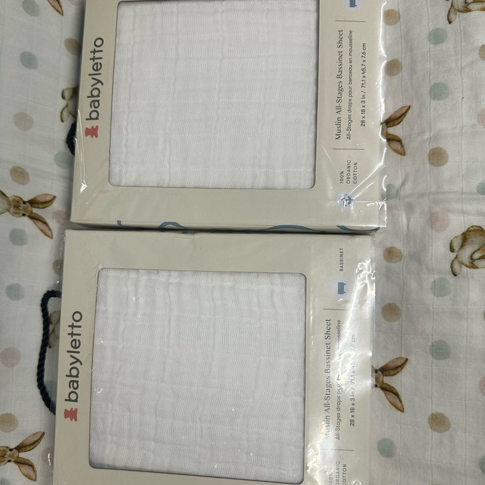 Babyletto Bassinet Muslin Fitted Sheet